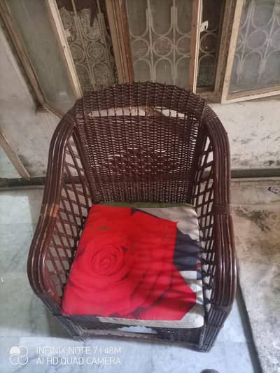 table with 1chair wooden