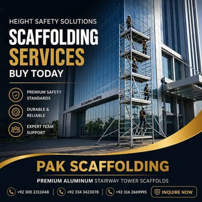 PakScaffolding | Premium Aluminum Stairway Towers & Industrial Ladder