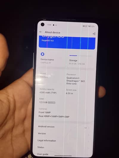 OnePlus 8t penal line ha