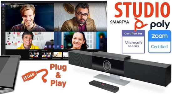 Polycom Bar Video conference Camera-Logitech Group-HTDZ Audio delegat