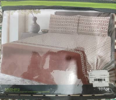 BED SHEETS Double Bed including Bridle Set (Cotton, Barrata)
