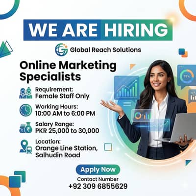 Online Marketing Specialists Job - Female Staff - Global Reach Solutio
