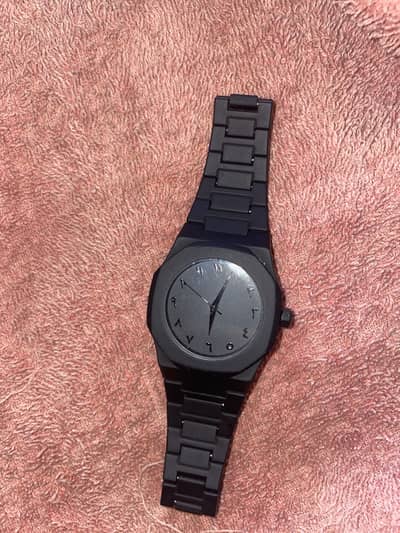 Black Arabic watch