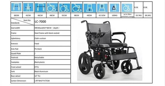 Meditated LC 7000 Motorized Wheelchair
