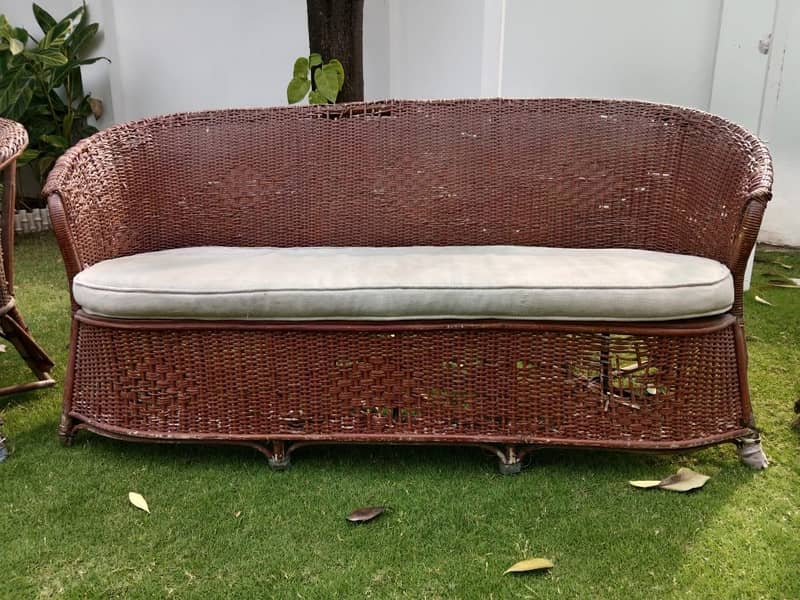 Cane Sofa Set 4