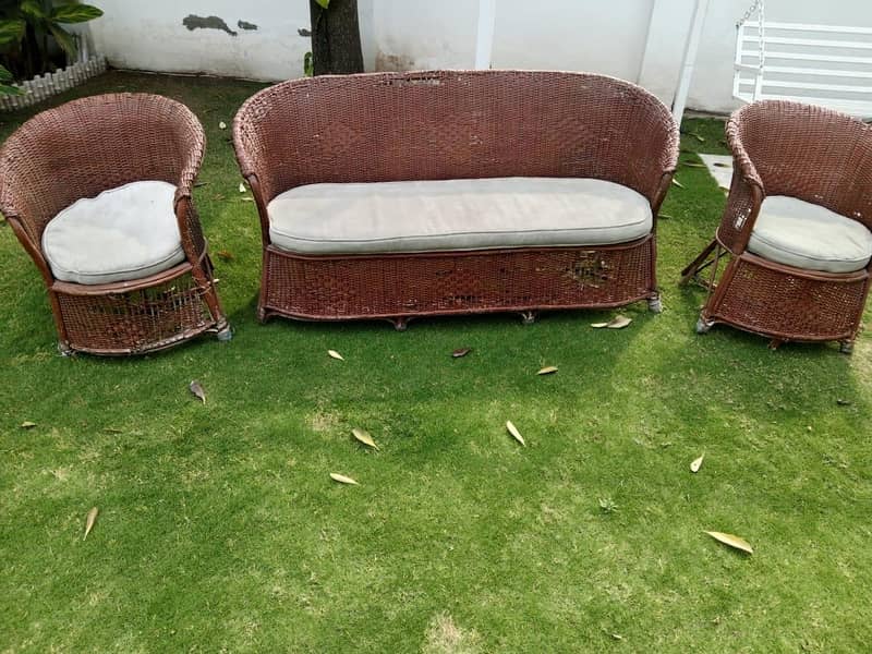 Cane Sofa Set 5