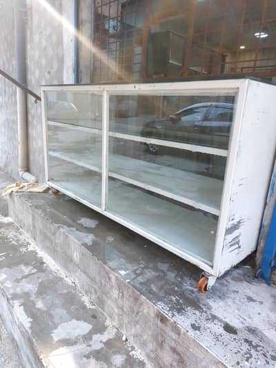 Display counter for shops. Glass Display and Iron made.