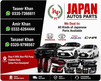 Honda, Toyota,Nissan, suzuzki all brand japani local parts