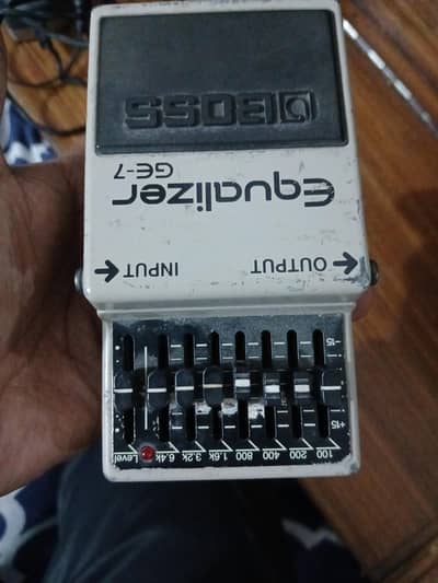 electric guitar,Boss GE-7 Equalizer Pedal