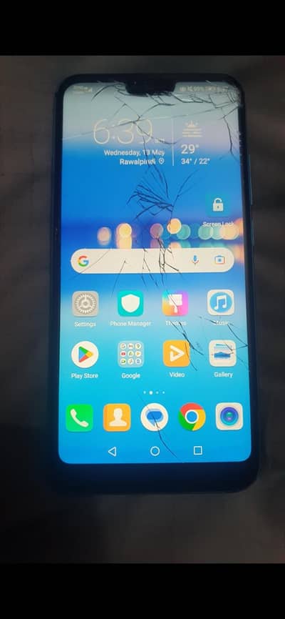 Honor 10 6/128 glass crack
