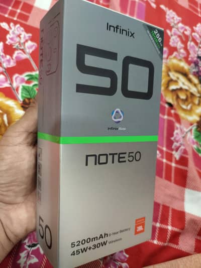 infinix note 50 10 /10 condition 16gbRam 256gb with box