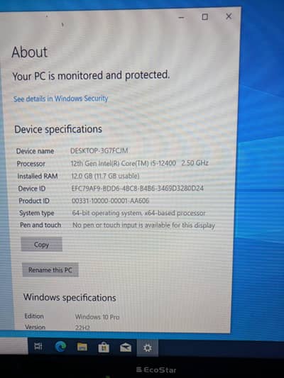 Lenovo thinkcentre  12th Gen Intel core I5-12400