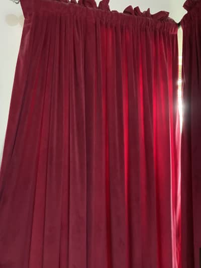 Curtain (pink velvet) 3 curtain