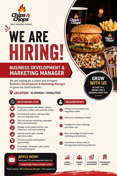 Business Development & Marketing Manager | Male Job | Jobs