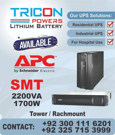 APC UPS 650VA,750VA,1000VA,1500VA,2000VA,2.2KVA,3KVA,5KVA,6KVA,10KVA