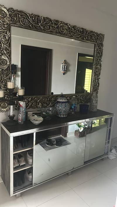 Luxury Mirror & Shoe Rack Set