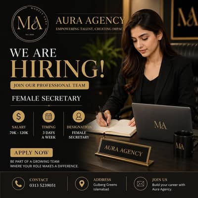 Female Assistant for CEO – Job Opportunity.