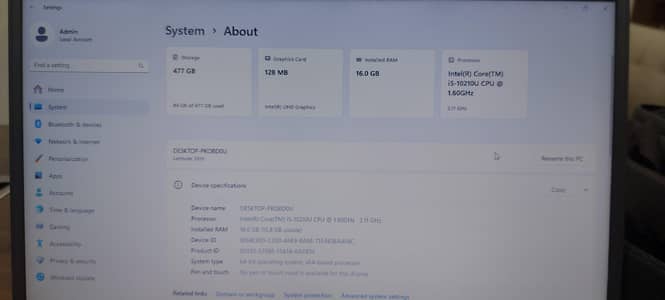 Dell Latitude 3510 Corei5 10th Generation