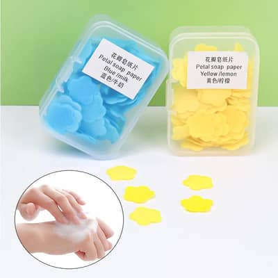  Disposable Petal Paper Soap | Travel Friendly | Wholesale Price