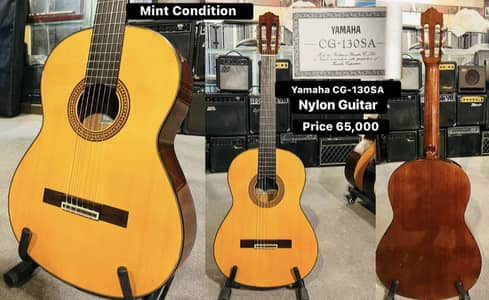 Yamaha CG-130 SA Nylon Japanese  Guitar / Grand Piano / Keyboard /Amp