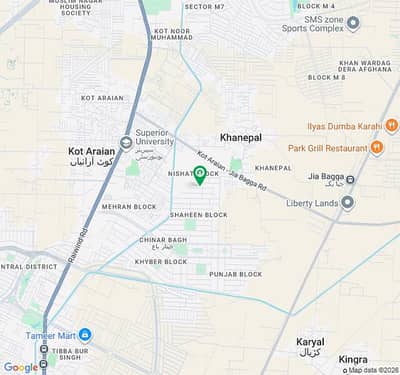 1 Kanal Residential Possession Plot For Sale In Chinar Bagh   Nishat Block