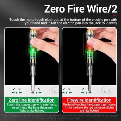 ABS Voltage tester with LED Breakpoint Detector 15cm White