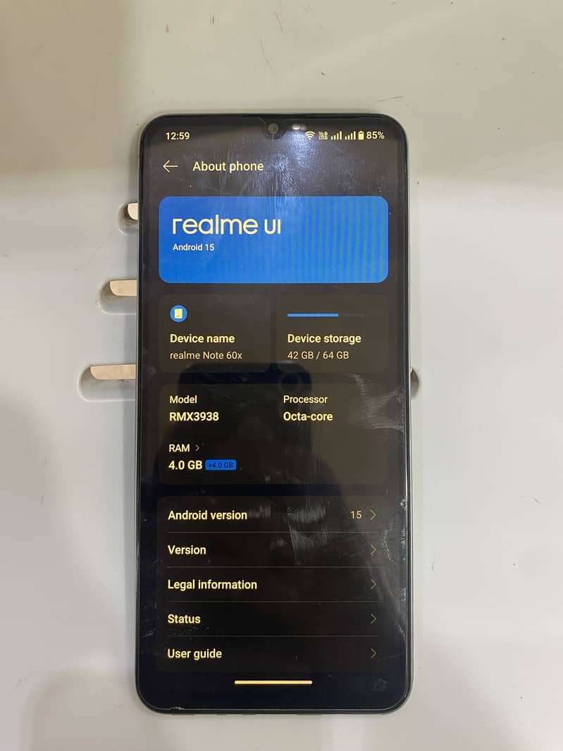 Realme note 60x 1