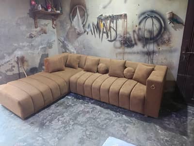 corner sofa (Urgent Sale) 6sesater sofa set ,pure solid shesham wood,