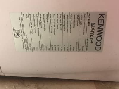 Kenwood ac urgent sale