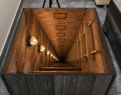 Infinity mirror coffee table