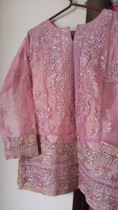 Luxury Pink Party Wear Dress – Full Heavy Embroidery