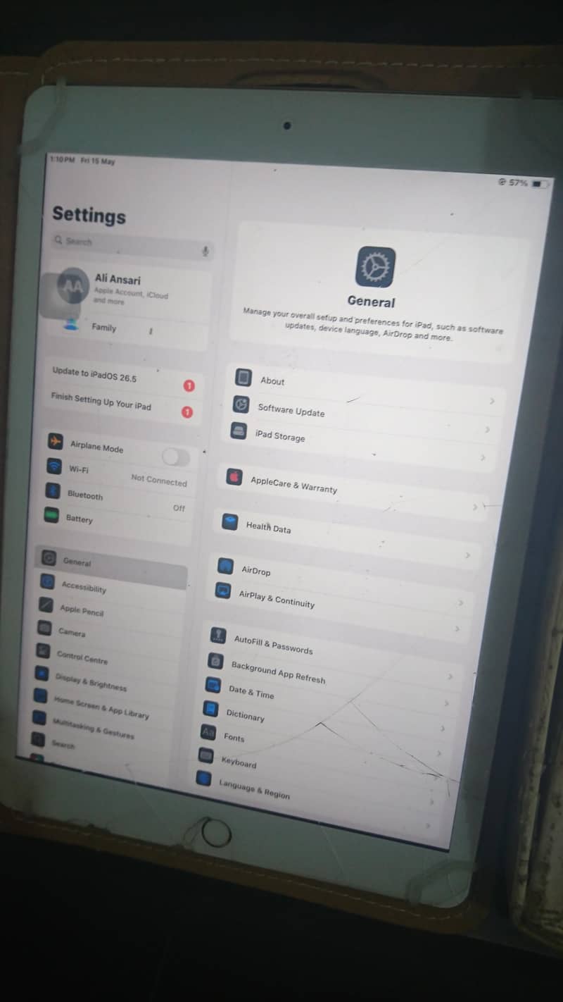 Ipad 8th gen with box 8