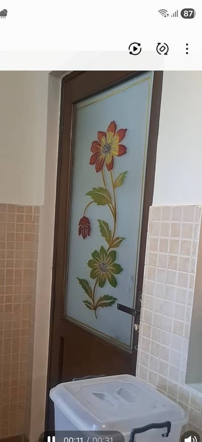 wooden Door with glass frame