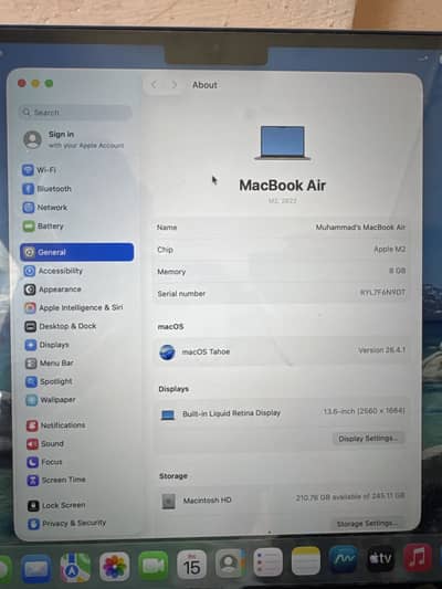 Macbook Air M2 2022