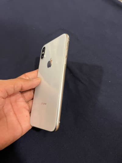 iPhone X 256 GB PTA Approved white colour full ok