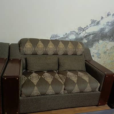 6 Pieces Sofa Set with 2 Chairs