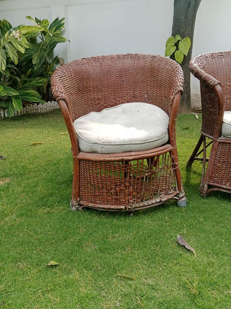 Cane Sofa Set 3