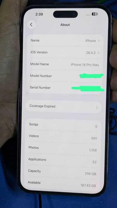 Iphone 14 pro max / NON PTA / 256GB