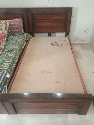 New pair of single bed for sale without mattress