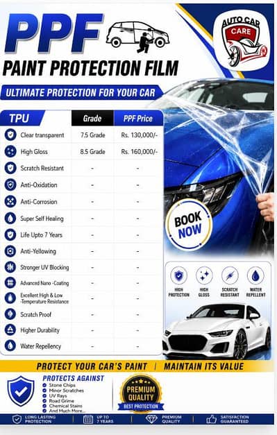 PPF - Premium Paint Protection Film  - TPH & TPU Available