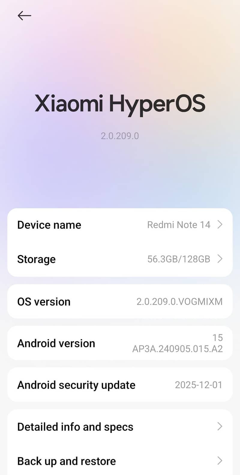 Redmi Note 14 6