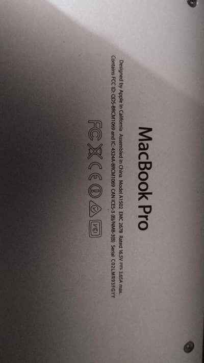 mackbook pro 13 model