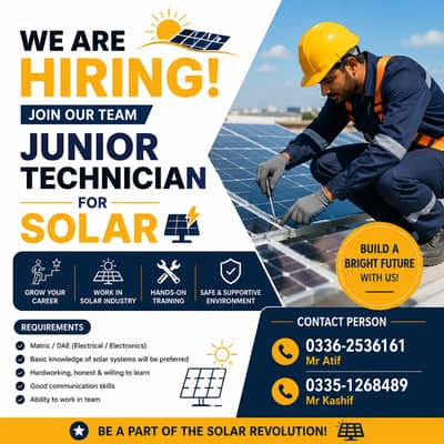 Junior Solar Technician Job – Hiring Now | Solar Company | have bike
