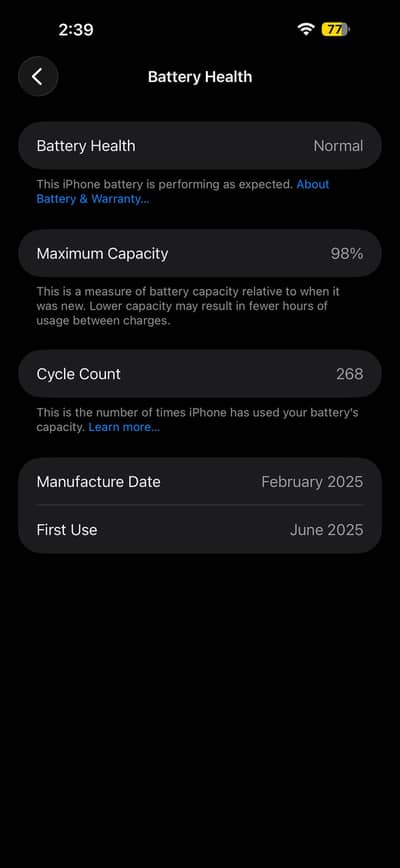 Iphone 16 pro max 256 GB JV