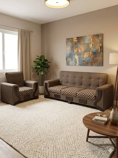 5 Seater Sofa Set Luxury Comfortable Strong Wood Premium Quality