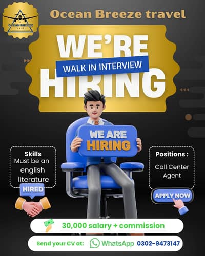 Customer care agent job in Visa & Ticketing company