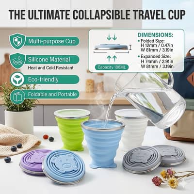 Portable silicone glass