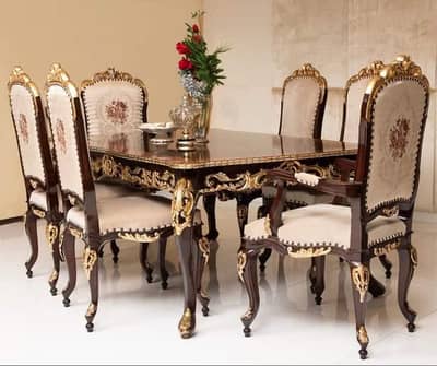 /Dining table/wooden chairs/chinioti dining table/8 chairs/ 6 chairs/
