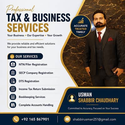 NTN Registration | SECP Registration | Tax and Accounting Services