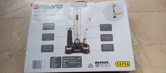 ambiano electrical wine set